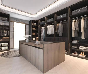 Santopova Gratis Ontwerp Fabriek Prijs Houten Kast Voor Slaapkamers Lopen In Design Kast Slaapkamermeubilair Garderobe - Product Image 1