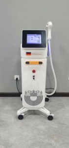 <span class=keywords><strong>Precio</strong></span> de fábrica Mango único Vertical 808nm Dispositivo de depilación de diodo profesional Punto de congelación Depilación Indolora y segura - Product Image 3