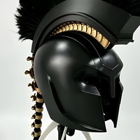 Casque de style Spartan léger, inspiré de l'Antiquité grecque, casque médiéval portable pour jeux de rôle
