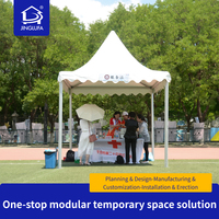 Tente modulaire robuste, imperméable, avec structure en aluminium, pour entrepôt temporaire, atelier, grande événementielle extérieure