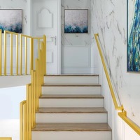 Rampe d'escalier intérieure moderne en acier
