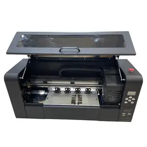 ANDEMES printer dtf 13 inci 2 kepala xp600 dengan 7 warna CYMKW + LC LM langsung ke mesin cetak kaus film hewan peliharaan