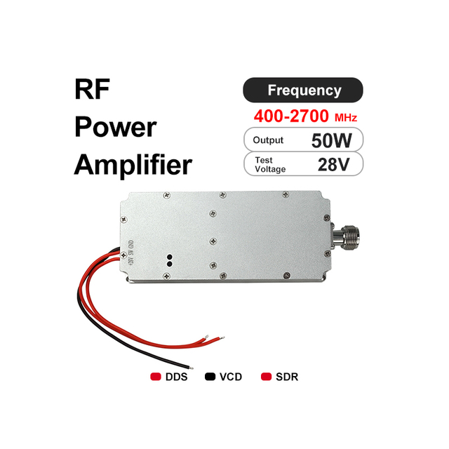 Customizable 50W HKTX RF Signal Module Multi-Band Frequency Control Unit 400-2700MHz Range for Drone FPV Protection Aluminum