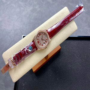 Relojes Deportivos de Lujo Hechos a Mano en Shanghái con Microdiamantes 2025, Correas de Cuero de Vaca de 20 mm Personalizadas de Alta Gama, Relojes de Buceo con Manecillas para Hombres - Product Image 5