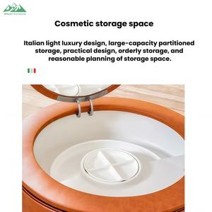 Ensemble de meubles modernes Wayon : <span class=keywords><strong>Fauteuil</strong></span> en cuir, chaise de <span class=keywords><strong>coiffeuse</strong></span>, pour chambre d'hôtel, salle à manger, salon - Product Image 5