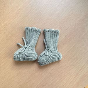 Пользовательские низкие moq трикотажные носки для новорожденных из органического хлопка трикотажные пинетки - Product Image 6