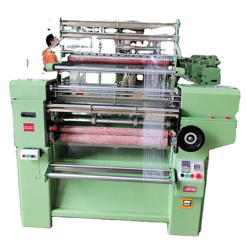 762/B3 High speed crochet machine,Elastic band making machine for closure of exposure suit, hats and shoe covers