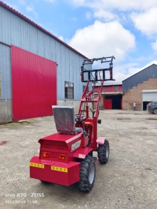 Factory Weightlifting 300kg <b>Tractor</b> Four Wheel Drive Battery Small Wheeled Dumper Truck <b>Backhoe</b> Shovel - Product Image 5