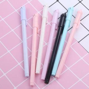 Cute Korean School Student <b>Kids</b> Gel Pens 0.5mm Ball Point Black Blue Ink Creative Animal Customizable Stationery - Product Image 3