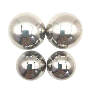 SS304 из Нержавеющей Стали Полированные полые стальные шарики двери цветок декоративный орнамент декоративные круглые шары для наружной скульптуры - Product Image 3