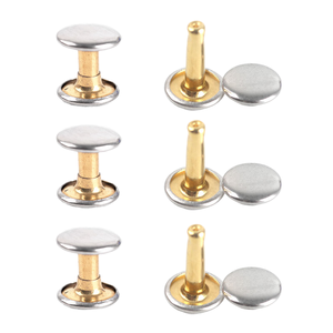 Tapa Doble en Forma de Arco de Latón <span class=keywords><strong>NYN</strong></span> LF0137 de Alta Calidad para Remaches, Sin Níquel, para Decoración, Serie de Calidad con Recubrimiento - Product Image 1