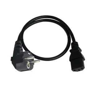 6FT black 10A 250V PVC Germany VDE cee 7/7 16a 250v h05vv-f 3g2.5 kema keur power cord vde power cords