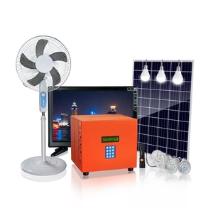 ชุดโซลาร์เซลล์พกพาสำหรับบ้าน 40W 30W ระบบพลังงานแสงอาทิตย์แบบจ่ายตามการใช้งาน พร้อมแบตเตอรี่ลิเธียมสำรอง ชุดชาร์จทีวี พร้อมหลอดไฟ LED PY - Product Image 1