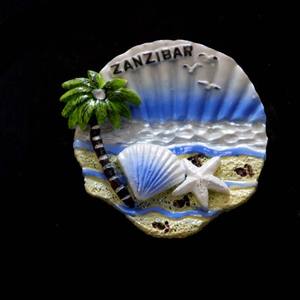 All'ingrosso design personalizzato Calabria Zanzibar San Andres Islas turistica Bulgaria Tenerife souvenir in resina scaloppino magnete da frigo - Product Image 4