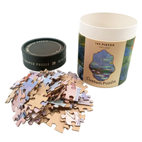 Puzzle Kayu Plastik Kustomisasi Pribadi Mainan DIY Puzzle Anak-anak Modis Grosir Permainan Puzzle Sampel Gratis Usia 8-13
