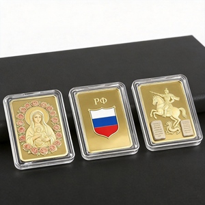 Barras y Monedas Cuadradas de Estilo Antiguo para Exhibición, Personalizadas, No Magnéticas, de Latón y Aleación de Zinc, Chapadas en Oro/Plata, Artesanías Metálicas - Product Image 3