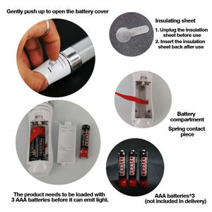 Bâtons lumineux LED Jumon pour enfants, 1 à 10 pièces en vrac, décoration de fête et de mariage avec télécommande et 15 couleurs - Product Image 5