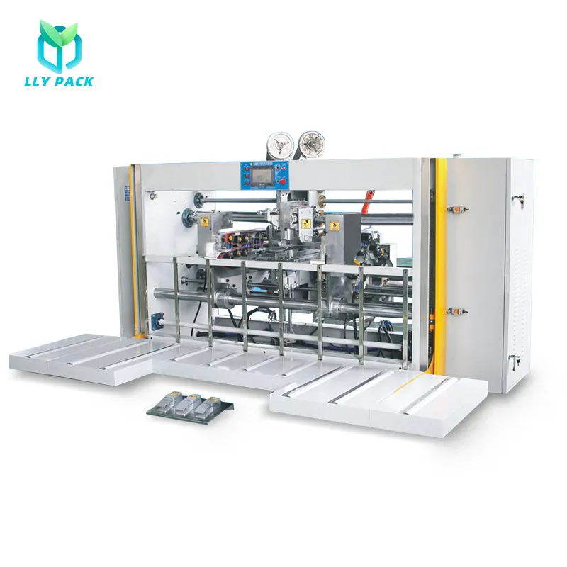 PLC kiểm soát hai mảnh doanh stitcher bao bì máy móc sóng hộp carton khâu máy