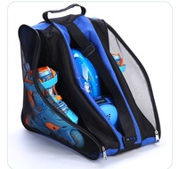 Sac de transport pour patins à roulettes HEAD bleu/rose 54x30x38CM en polyester, pour patins en ligne, quad, hockey sur glace, facile à transporter, modèle sport pour garçons et filles