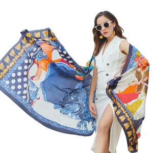 Modischer Seidenschal Neuestes Design 100% Seide Damen Strandtücher und Schals Chales De Plage Plaj Sal AA - Product Image 1