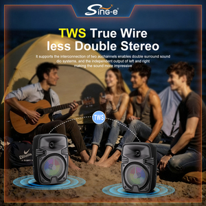 Mini altavoz de <span class=keywords><strong>karaoke</strong></span> HiFi TWS ZQS1328 con luces LED RGB, altavoz de graves portátil BT inalámbrico ruidoso, 1 unidad - Product Image 3