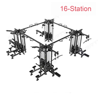 Équipement de fitness commercial multi-stations, station de musculation multi-stations 8 postes pour centre de fitness