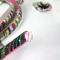 Nouveau Design Core Strass Bandes Cristal Corde Cristal Strass Tube Corde Strass Corde Pour Sandale DIY Chaussures Accessoires