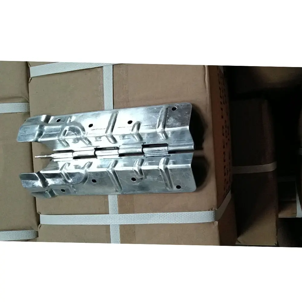 China manufactruer 217/220/260/295mm galvanized steel pallet collar hinges foldable pallet collar hinge for wooden box