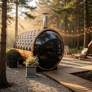 Sauna de Madera Sólida con Calefacción de Piedra Volcánica de 4500W para Uso Familiar y Hotelero - Product Image 3