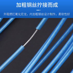 Tirador de alambre de acero recubierto Ysmax de 4 mm, azul, para cableado de conductos eléctricos en paredes - Product Image 5