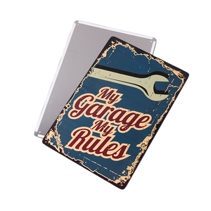 Plaque en étain rétro Alaska Last Frontier pour décoration murale de garage, une pièce - Product Image 4