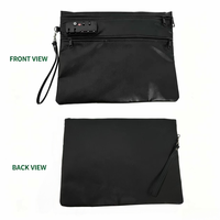Sac de rangement pour documents en microfibre ignifuge, imperméable et résistant à l'humidité, avec double fermeture éclair verrouillable, vente en gros sur mesure