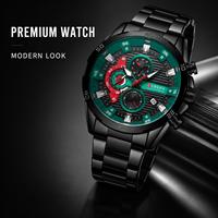 Montre à quartz pour homme en acier inoxydable, étanche, style sport et antique, cadran à motif de pièce de monnaie avec date et trois aiguilles