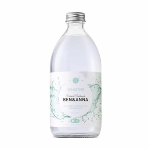 Ben & Anna 500 ml di collutorio biologico senza fluoruro alito fresco antibatterico cocco menta limone liquido aromatizzato per il viaggio - Product Image 1