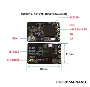 Prix de gros BAYCK ELRS 915MHz/2.4GHz Nano ExpressLRS avec prise en charge de la mise à niveau Wifi de l'antenne de type T pour accessoires de drones RC - Product Image 4