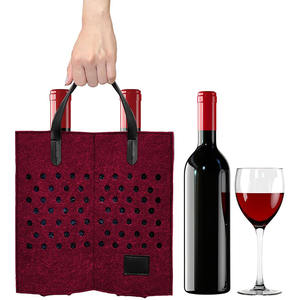 ถุงรู้สึกถึงไวน์แดง2ขวดเหมาะสำหรับเป็นของขวัญให้ถุงไวน์ - Product Image 1