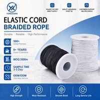 Cordon élastique en macramé enduit 1-3 mm, robuste et extensible pour la fabrication de bijoux, colliers, perlage, chaussures
