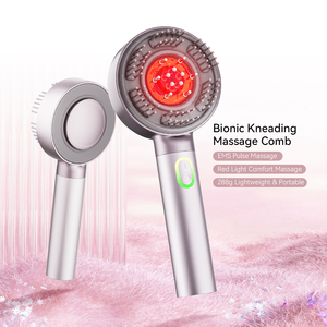 Peine masajeador de cabeza vibratorio automático inteligente eléctrico nuevo cepillo de masaje del cuero cabelludo para el crecimiento del cabello cepillo aliviar la cabeza - Product Image 1