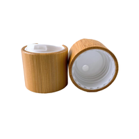 Couvercles à vis en bois de bambou en bois pour bouteille de parfum Emballage cosmétique en bois de bambou véritable Bouchon de disque en bambou naturel