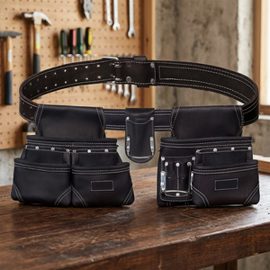 Professional Best Quality Genuine Leather Heavy Duty Tool Bags with OEM Customization Customized Size & Logo - Product Image 2