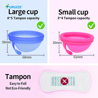 Disque menstruel en silicone médical de qualité supérieure avec anneau, réutilisable pour cervix bas