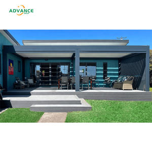 <span class=keywords><strong>Pergola</strong></span> à persiennes motorisée entièrement personnalisée avec poteaux renforcés et gouttières - Product Image 5