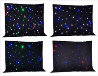 Rideau LED DMX RGBW, toile de fond LED étoilée, 4x3m, 5x4m, 6x3m, DJ mobile, groupe, club, mariage, scène, toile de fond LED étoilée