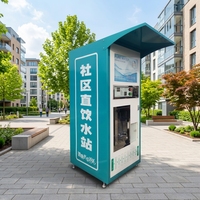 Distributeur d'eau RO commercial en libre-service, station d'eau pure avec paiement par QR code et carte IC pour les espaces publics et les communautés