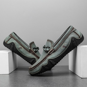 Haute qualité hommes mocassins <span class=keywords><strong>luxe</strong></span> italien à la main en cuir chaussures à la mode bureau formel sans lacet <span class=keywords><strong>bateau</strong></span> chaussures Banquet chaussures de mariage - Product Image 4