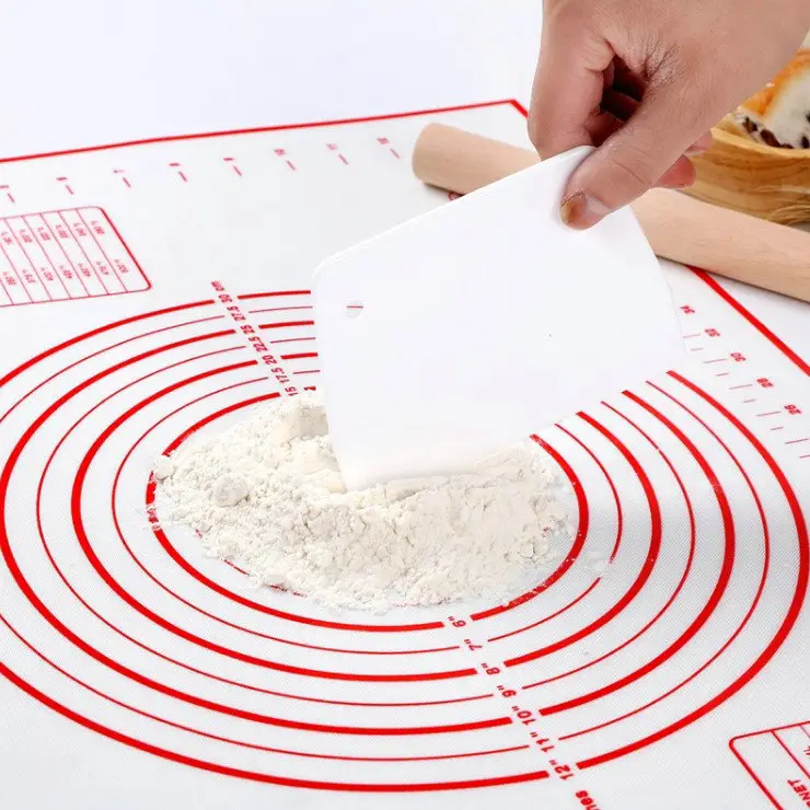 Silicone Pastry Mat Extra Large Non Slip Non-Stick Thick Rolling Dough Silicone Kneading Mat with Measurement