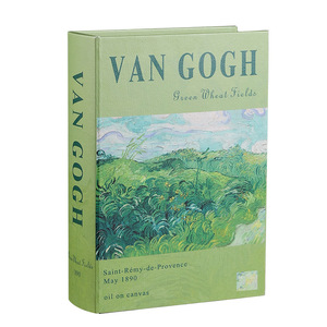 Mystic Arts Decorative Storage <b>Box</b> Fake <b>Book</b> Van Gogh Design Paper Material Home Office Desk Organizer Gift Idea - Product Image 5