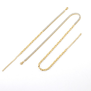 Zogxin Stainless Steel Necklace And <b>Bracelet</b> <b>Set</b> 18K Gold Plated Geometric Design Party Jewelry For Women - Product Image 2