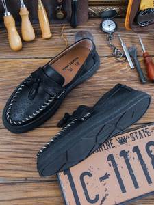 Mocasines de Cuero para Hombre, Modelo 2025, para Oficina, con Suela de Goma Suave, de Alta Gama, con Aumento de Altura - Product Image 6