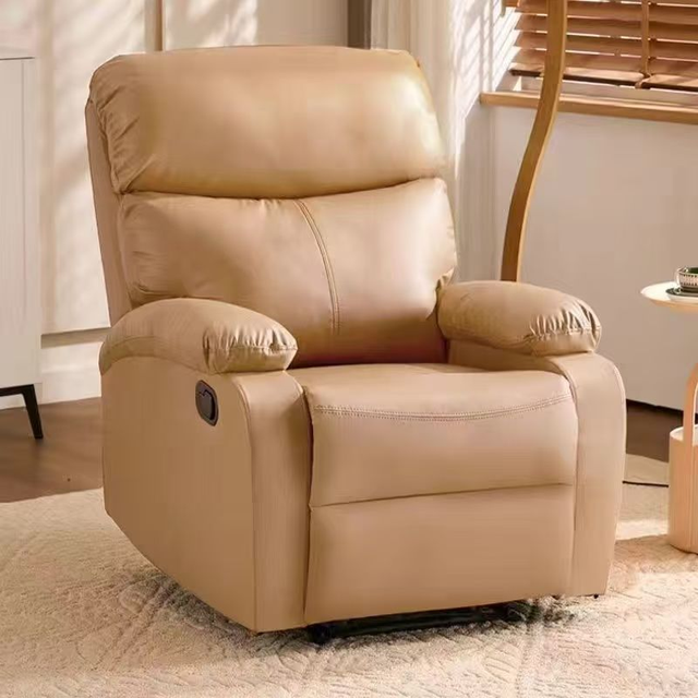 Factory Recliner PU Leather Furniture Chair Cinema Sofa Furniture With USB Charging Port Living Room Leisure Recliner Chair
